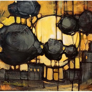 Salman Farooqi, 20 x 20 Inch, Acrylic on Canvas, Abstract Painting, AC-SF-662 Salman Farooqi, 20 x 20 Inch, Acrylic on Canvas, Abstract Painting, AC-SF-662